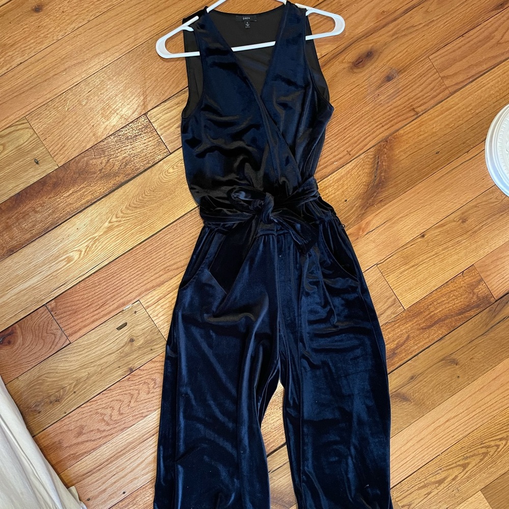 Black Velvet Jumpsuit